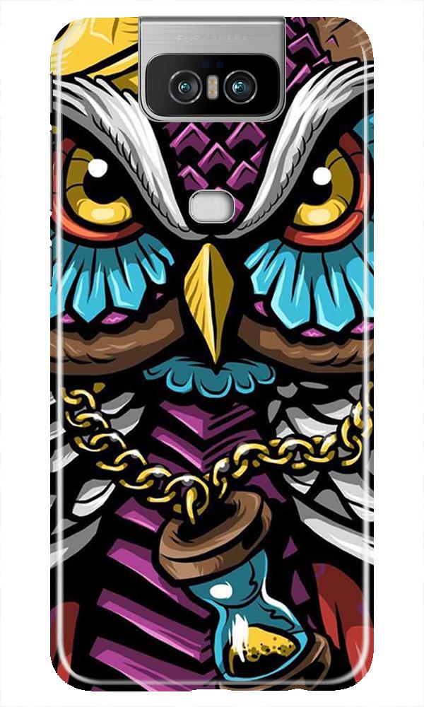 Owl Mobile Back Case for Asus Zenfone 6z (Design - 359)