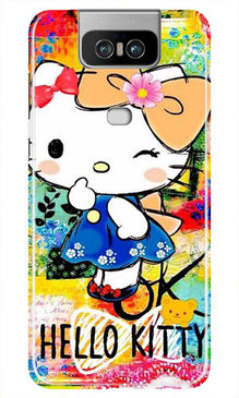 Hello Kitty Mobile Back Case for Asus Zenfone 6z (Design - 362)