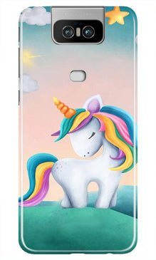 Unicorn Mobile Back Case for Asus Zenfone 6z (Design - 366)