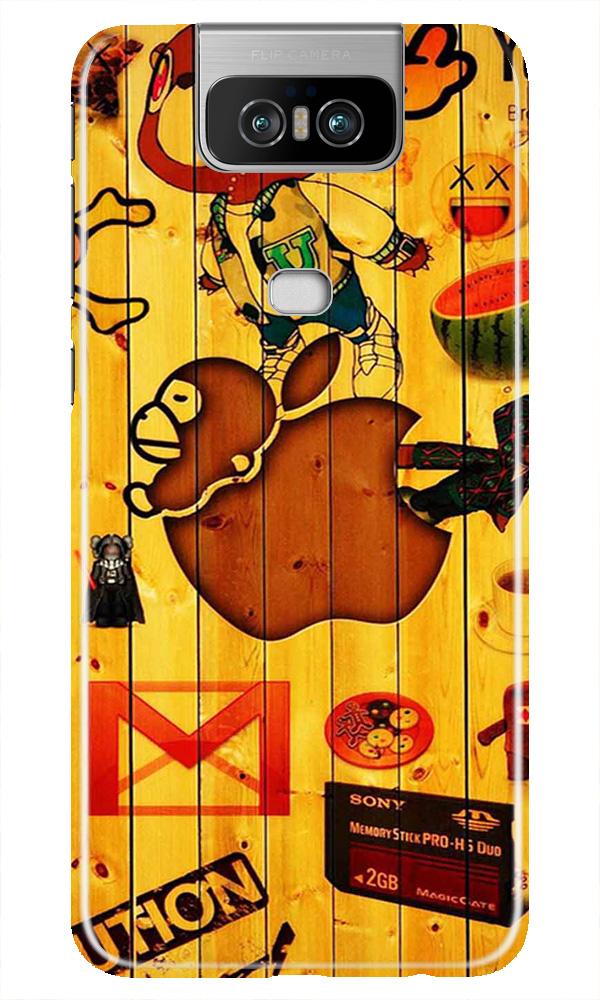 Wooden Texture Mobile Back Case for Asus Zenfone 6z (Design - 367)