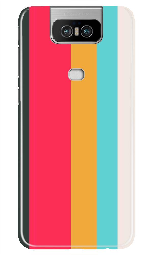 Color Pattern Mobile Back Case for Asus Zenfone 6z (Design - 369)