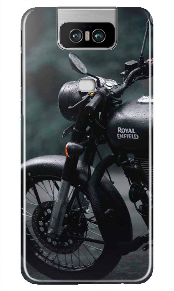 Royal Enfield Mobile Back Case for Asus Zenfone 6z (Design - 380)