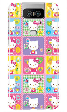 Kitty Mobile Back Case for Asus Zenfone 6z (Design - 400)