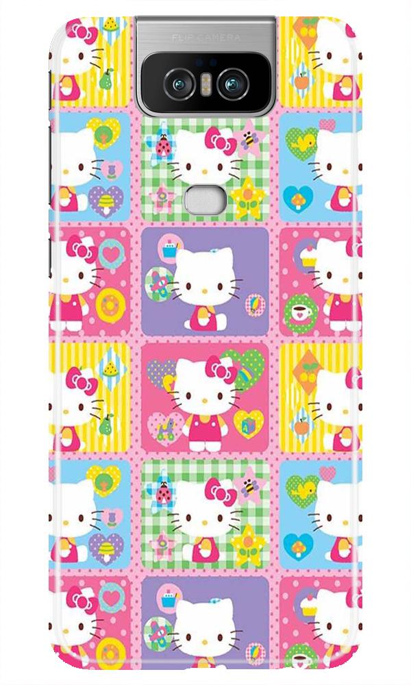 Kitty Mobile Back Case for Asus Zenfone 6z (Design - 400)