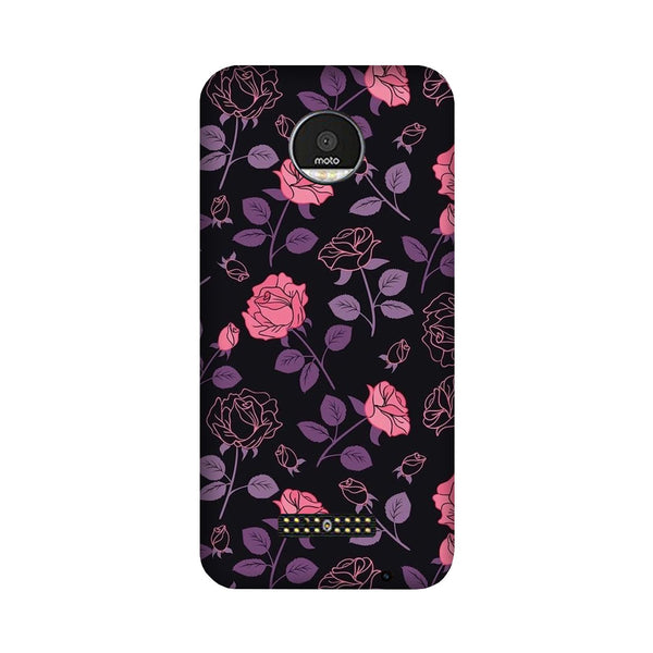 Rose Pattern Case for Moto Z2 Play