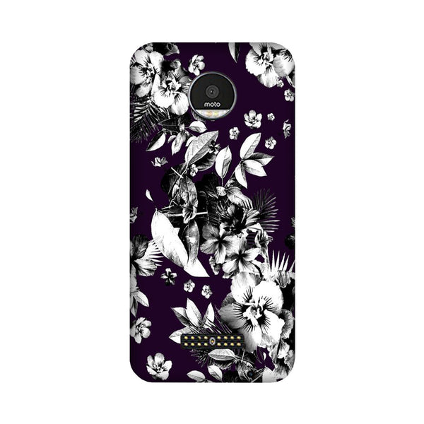 white flowers Case for Moto Z2 Play