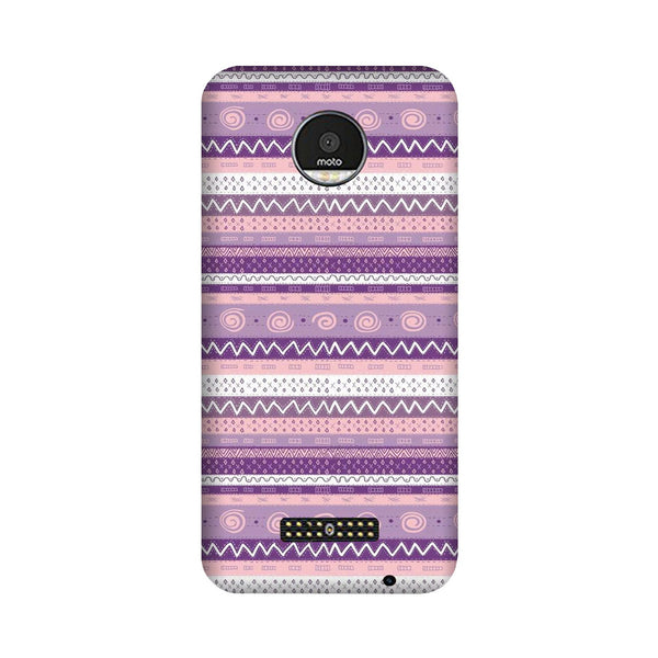 Zigzag line pattern3 Case for Moto Z3 Play