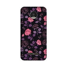 Rose Black Background Case for Moto Z2 Play