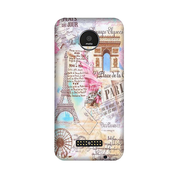 Paris Eiftel Tower Case for Moto Z Play