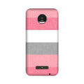 Pink white pattern Case for Moto Z2 Play