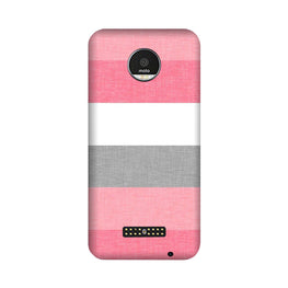 Pink white pattern Case for Moto Z2 Play