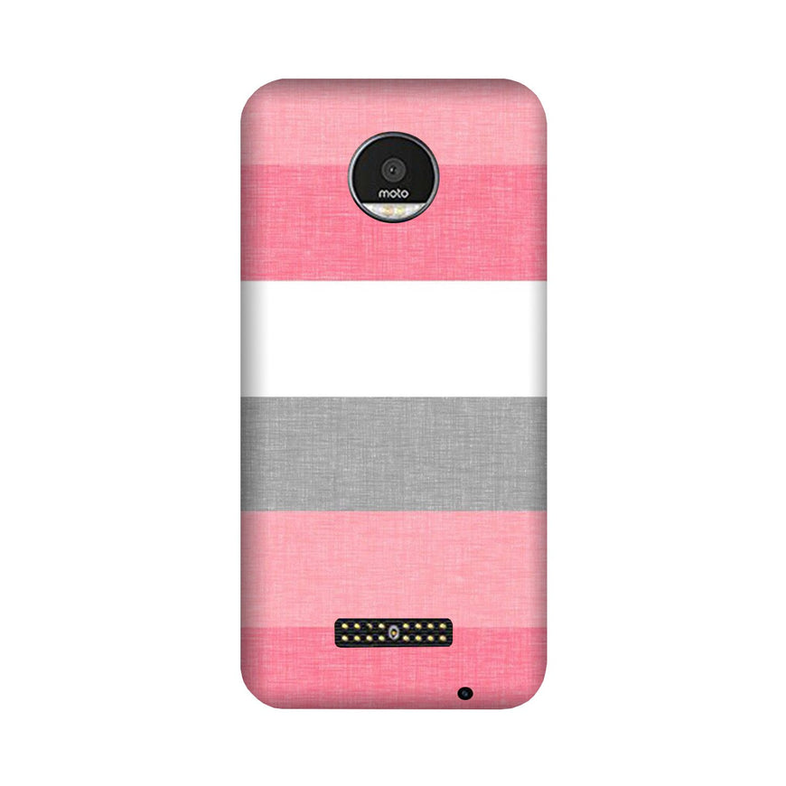 Pink white pattern Case for Moto Z Play