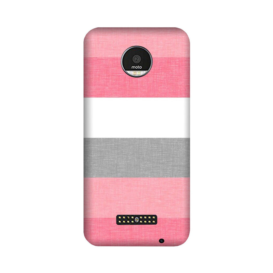 Pink white pattern Case for Moto Z3 Play