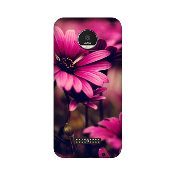 Purple Daisy Case for Moto Z3 Play