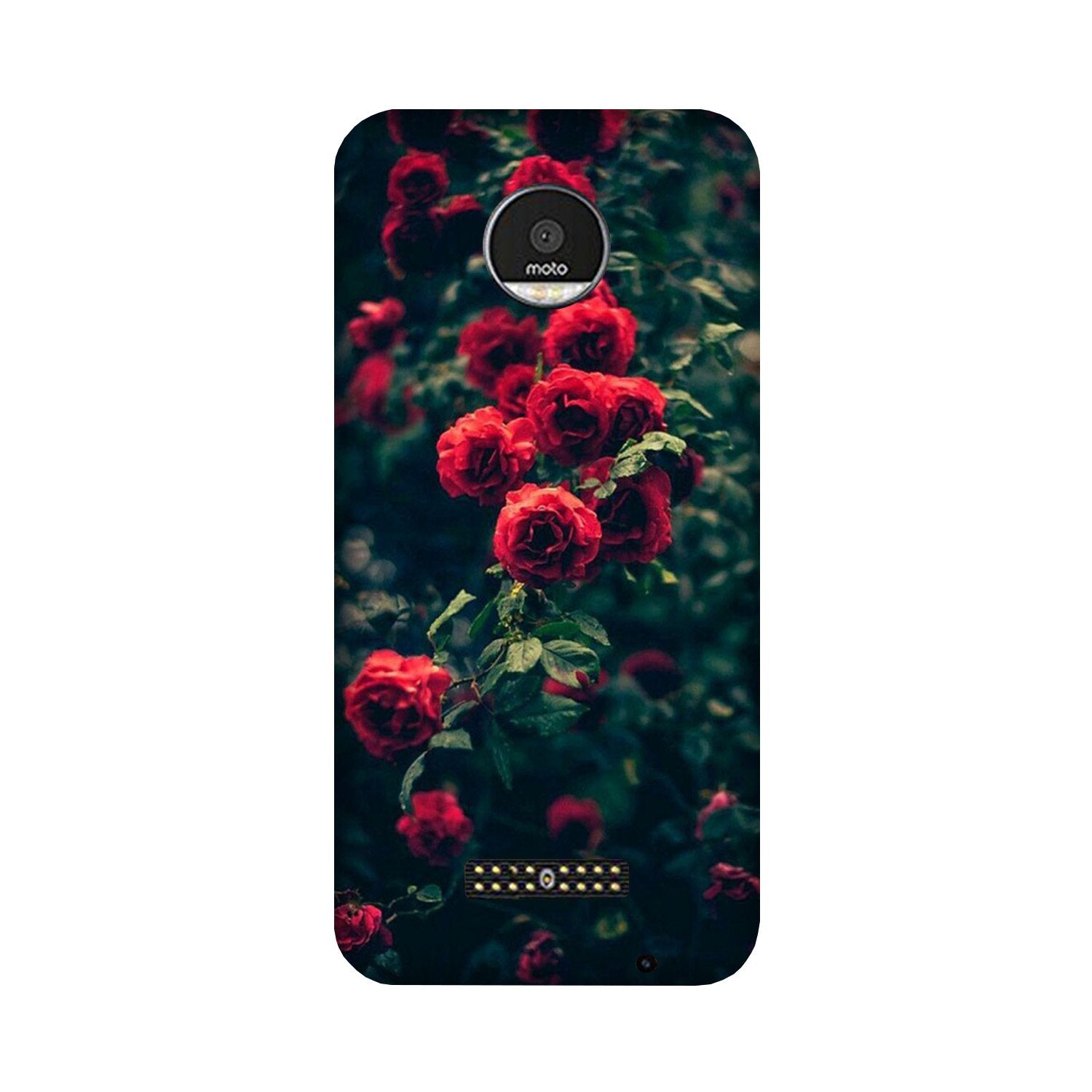 Red Rose Case for Moto Z Play
