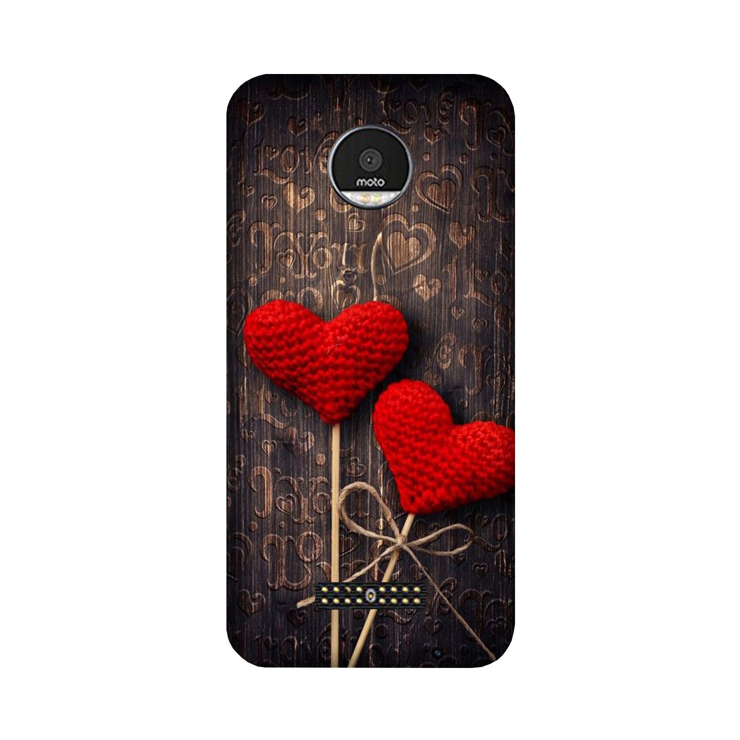 Red Hearts Case for Moto Z2 Play