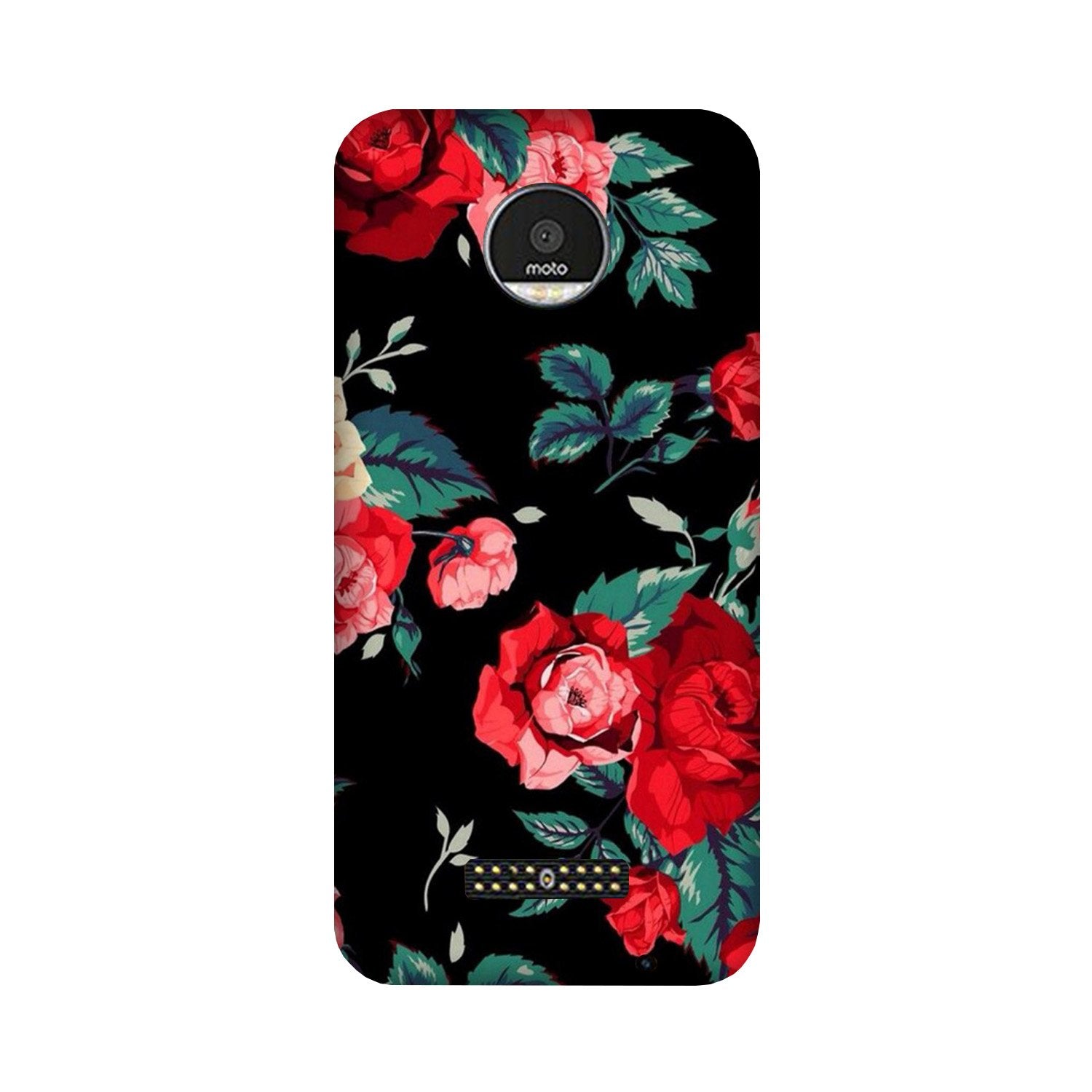 Red Rose2 Case for Moto Z2 Play