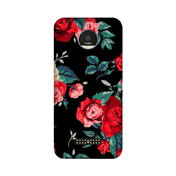 Red Rose2 Case for Moto Z3 Play