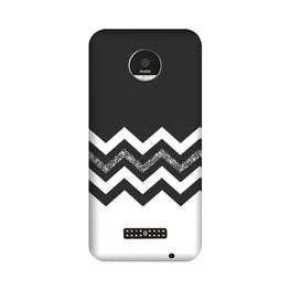 Black white Pattern2Case for Moto Z2 Play