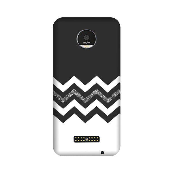 Black white Pattern2Case for Moto Z2 Play