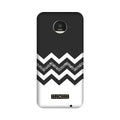 Black white Pattern2Case for Moto Z Play