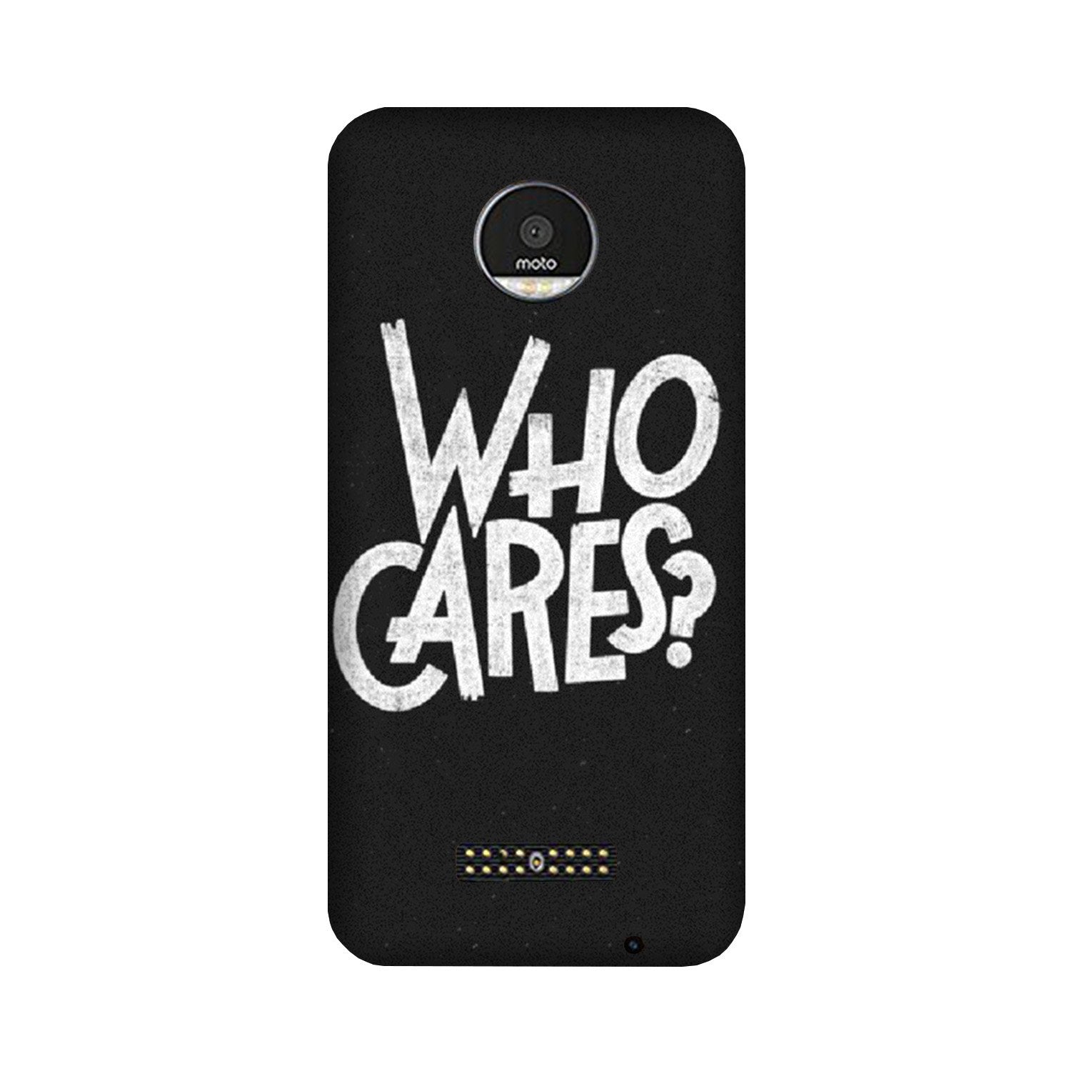 Who Cares Case for Moto Z2 Play