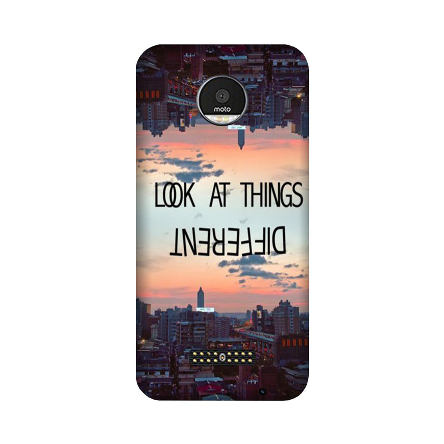 Look at things different Case for Moto Z3 Play