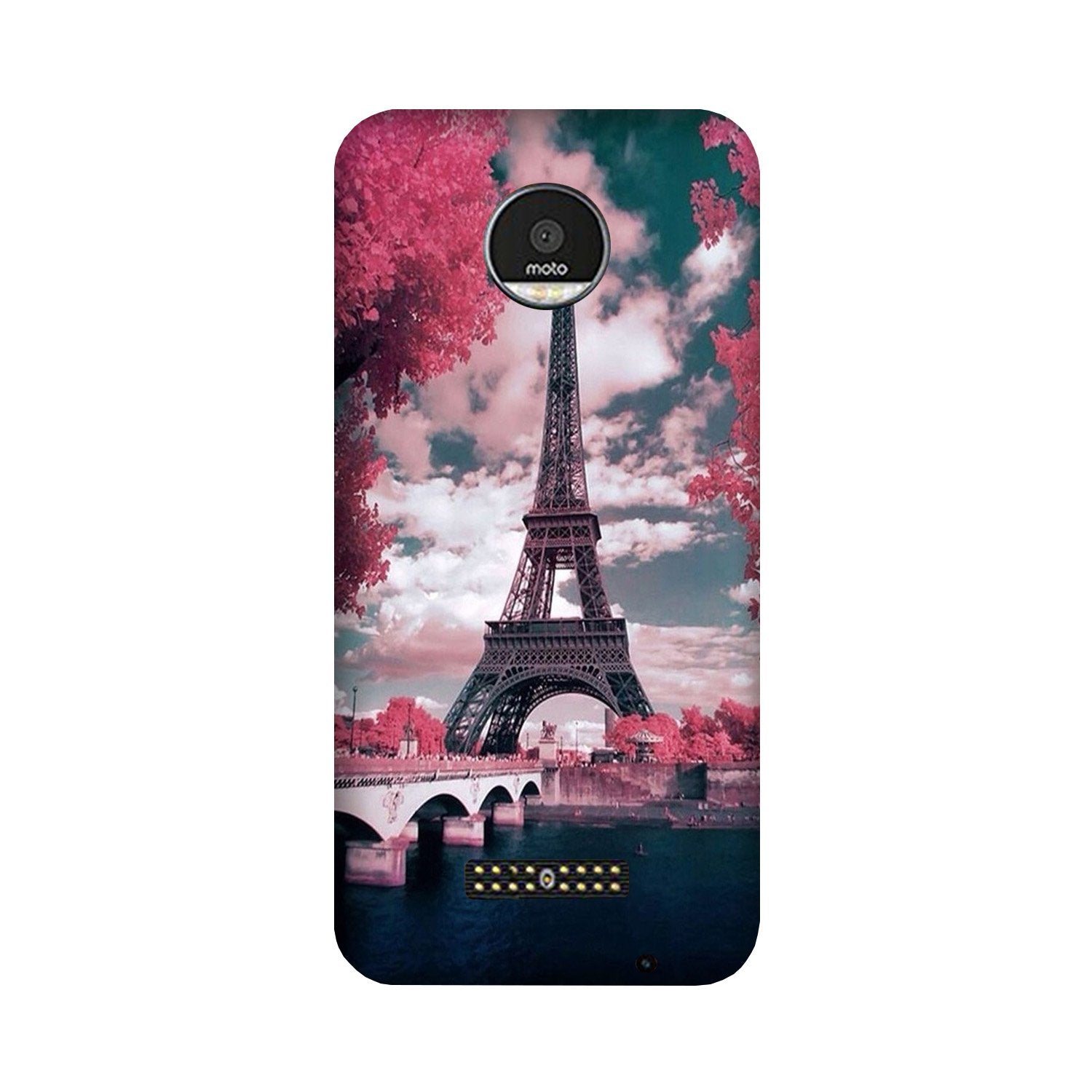 Eiffel Tower Case for Moto Z2 Play  (Design - 101)