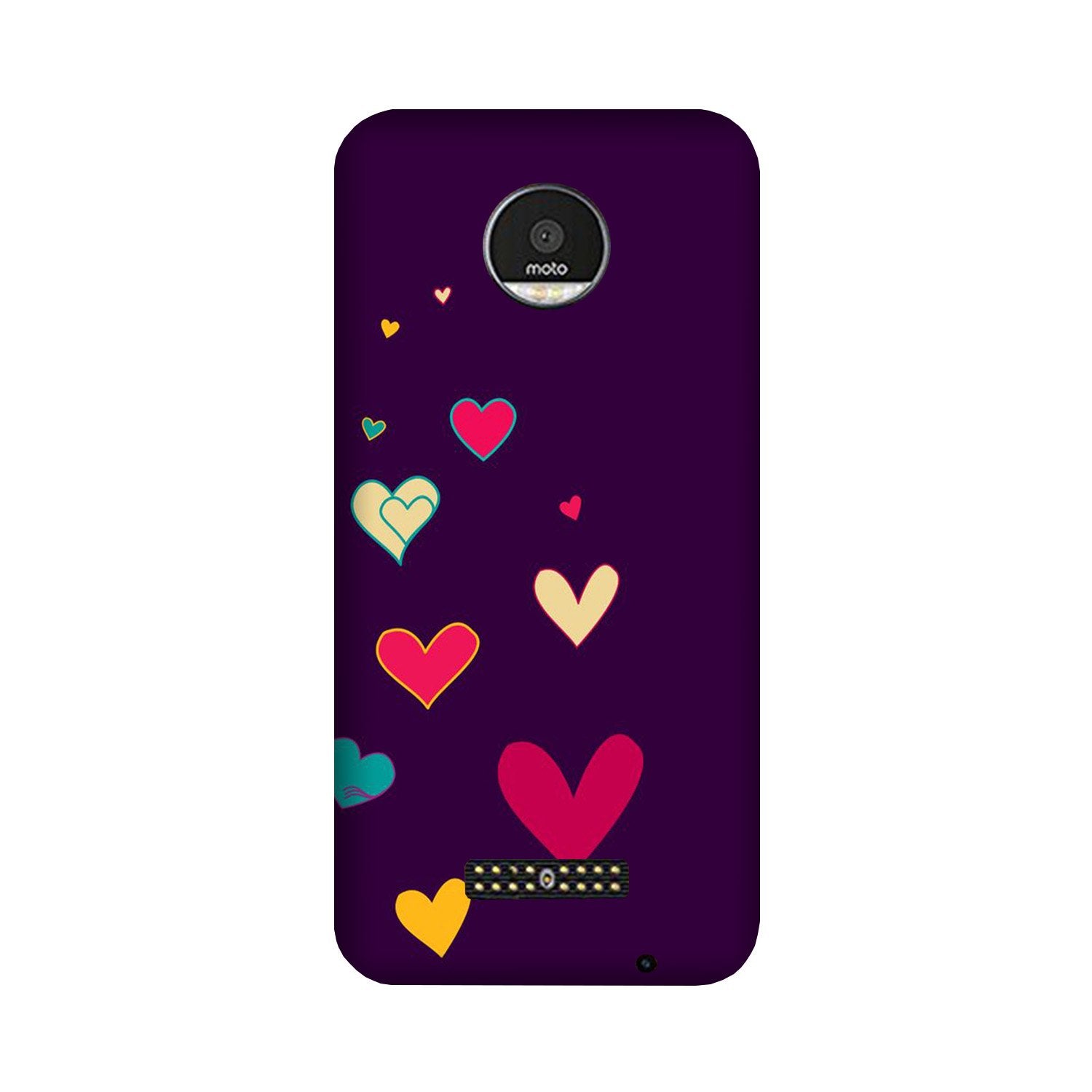 Purple Background Case for Moto Z2 Play(Design - 107)