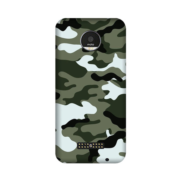Army Camouflage Case for Moto Z3 Play  (Design - 108)
