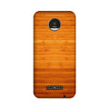 Wooden Look Case for Moto Z Play  (Design - 111)