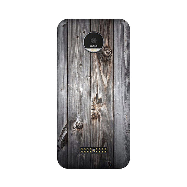 Wooden Look Case for Moto Z3 Play  (Design - 114)