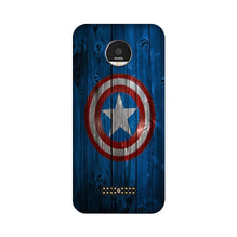 Captain America Superhero Case for Moto Z2 Play  (Design - 118)