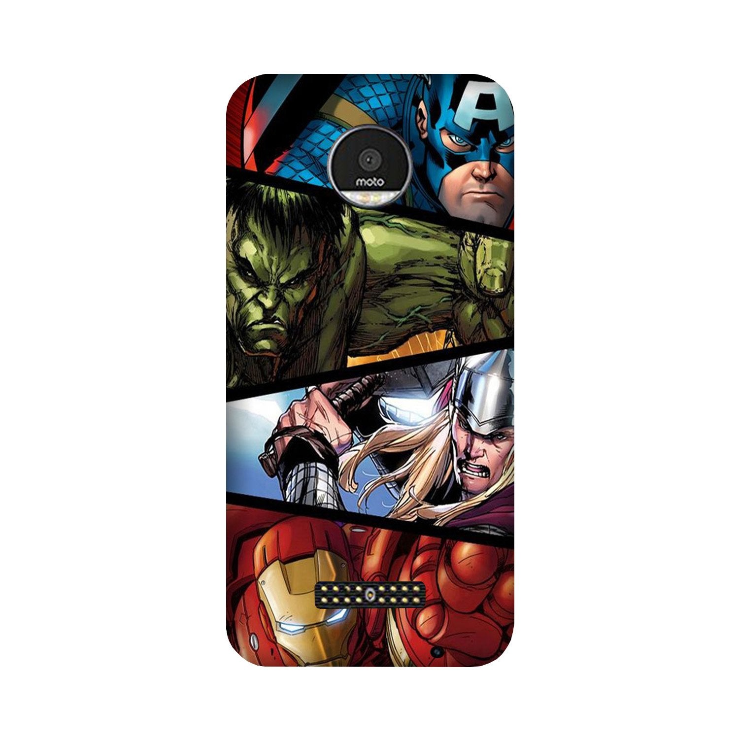 Avengers Superhero Case for Moto Z2 Play  (Design - 124)