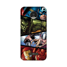 Avengers Superhero Case for Moto Z Play  (Design - 124)
