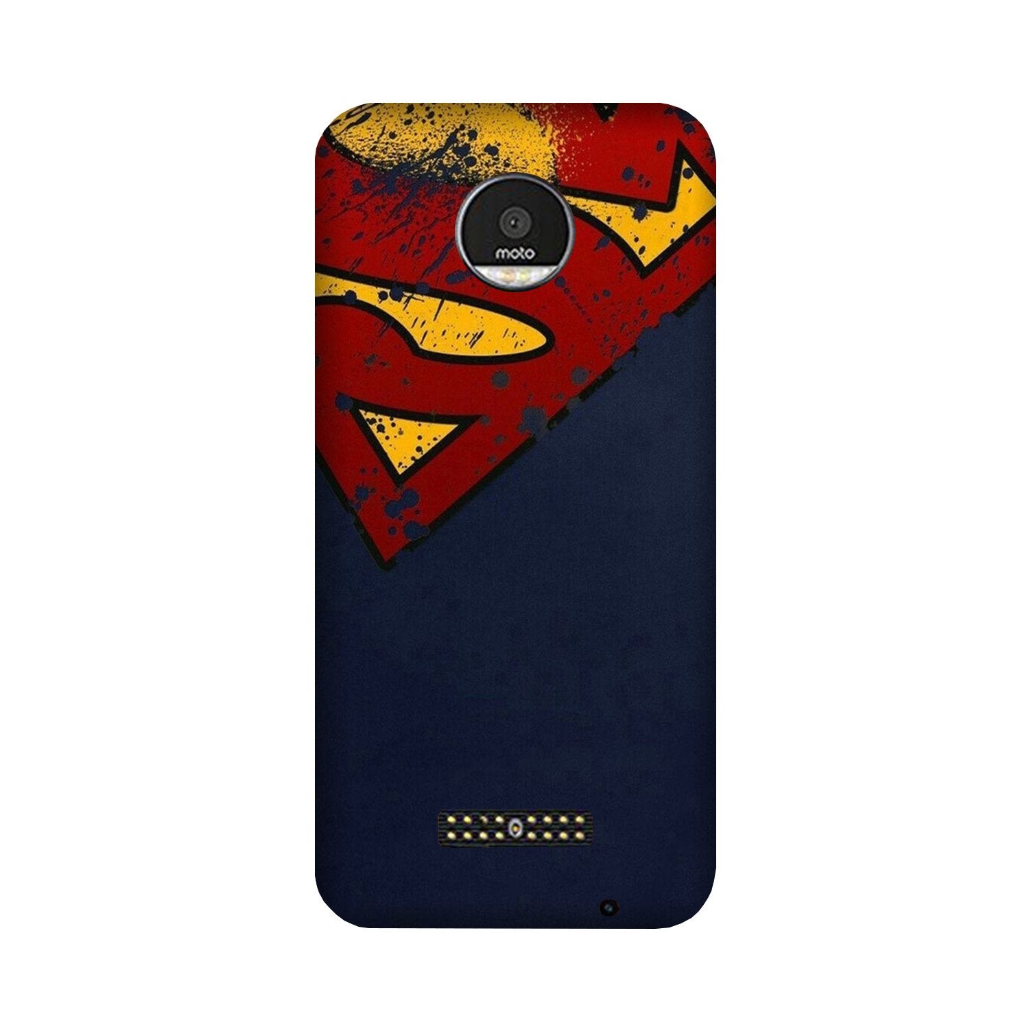 Superman Superhero Case for Moto Z2 Play  (Design - 125)