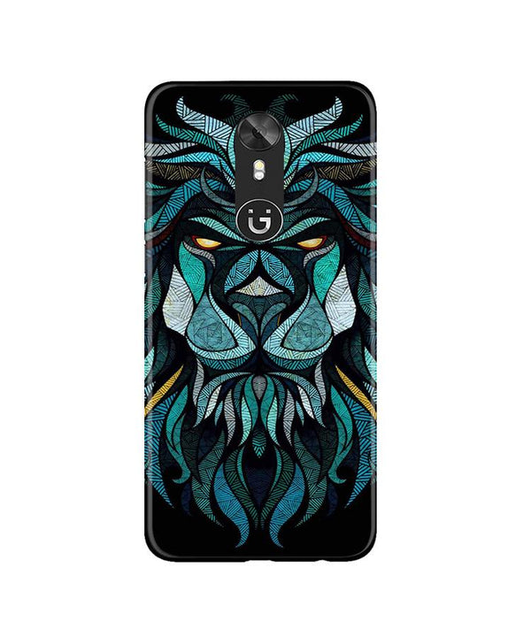 Lion Mobile Back Case for Gionee A1 (Design - 314)