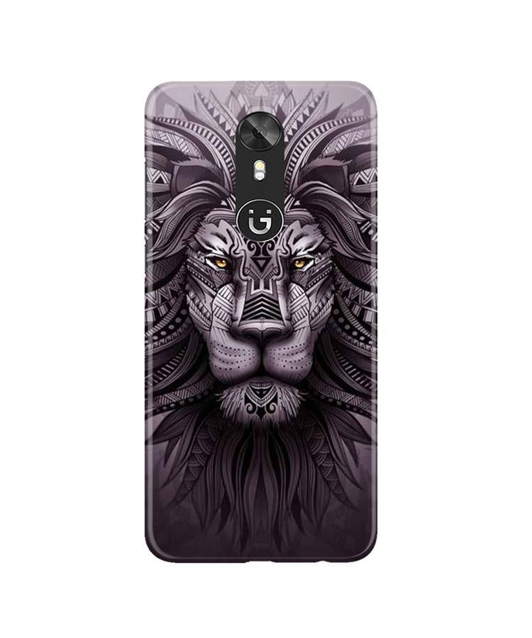 Lion Mobile Back Case for Gionee A1 (Design - 315)