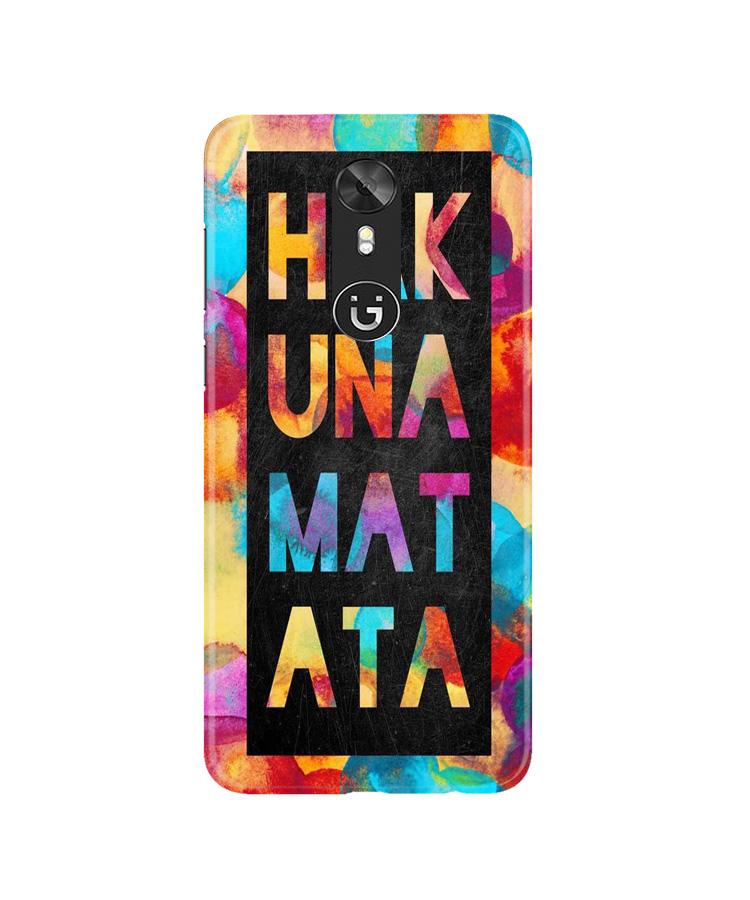 Hakuna Matata Mobile Back Case for Gionee A1 (Design - 323)
