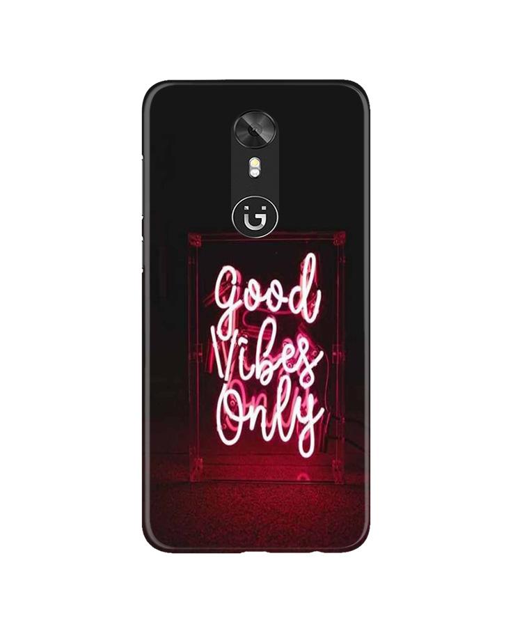Good Vibes Only Mobile Back Case for Gionee A1 (Design - 354)