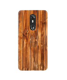 Wooden Texture Mobile Back Case for Gionee A1 (Design - 376)