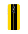 Black Yellow Pattern Mobile Back Case for Gionee A1 (Design - 377)