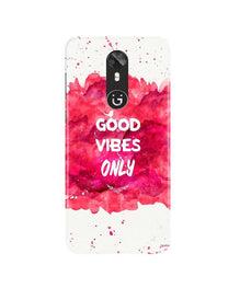 Good Vibes Only Mobile Back Case for Gionee A1 (Design - 393)