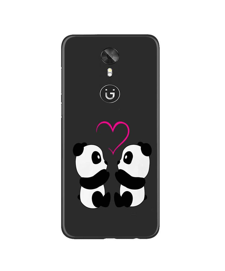 Panda Love Mobile Back Case for Gionee A1 (Design - 398)