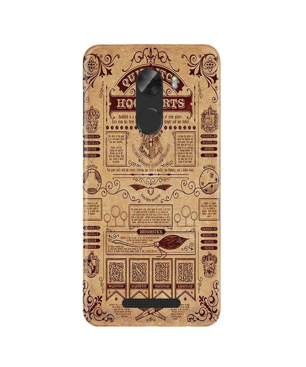 Hogwarts Mobile Back Case for Gionee A1 Lite (Design - 304)