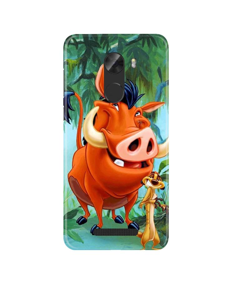 Timon and Pumbaa Mobile Back Case for Gionee A1 Lite (Design - 305)