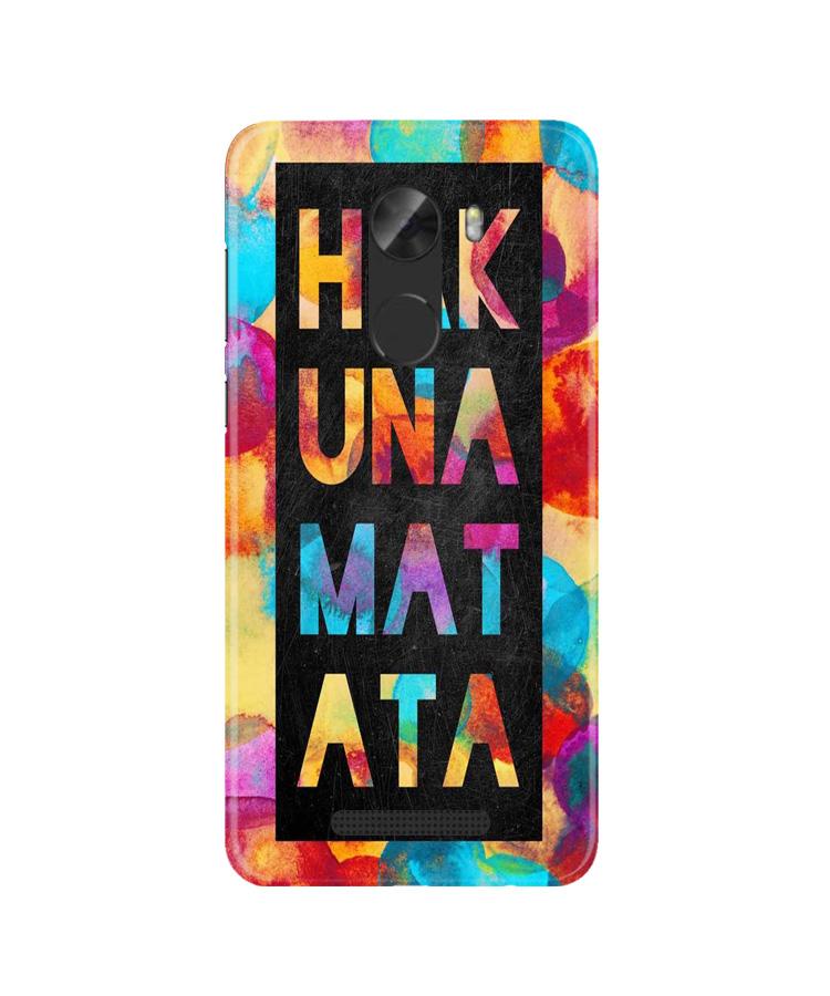 Hakuna Matata Mobile Back Case for Gionee A1 Lite (Design - 323)
