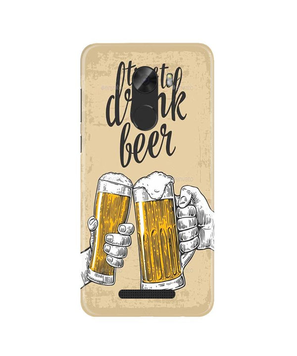 Drink Beer Mobile Back Case for Gionee A1 Lite (Design - 328)