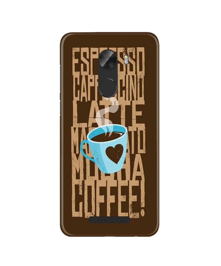 Love Coffee Mobile Back Case for Gionee A1 Lite (Design - 351)