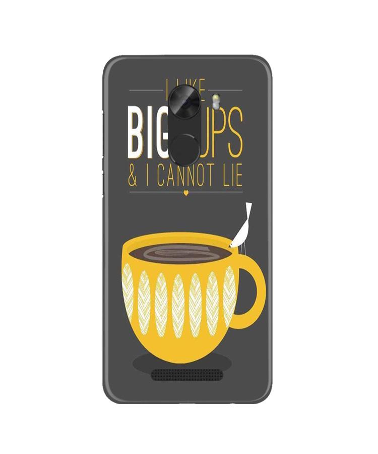 Big Cups Coffee Mobile Back Case for Gionee A1 Lite (Design - 352)